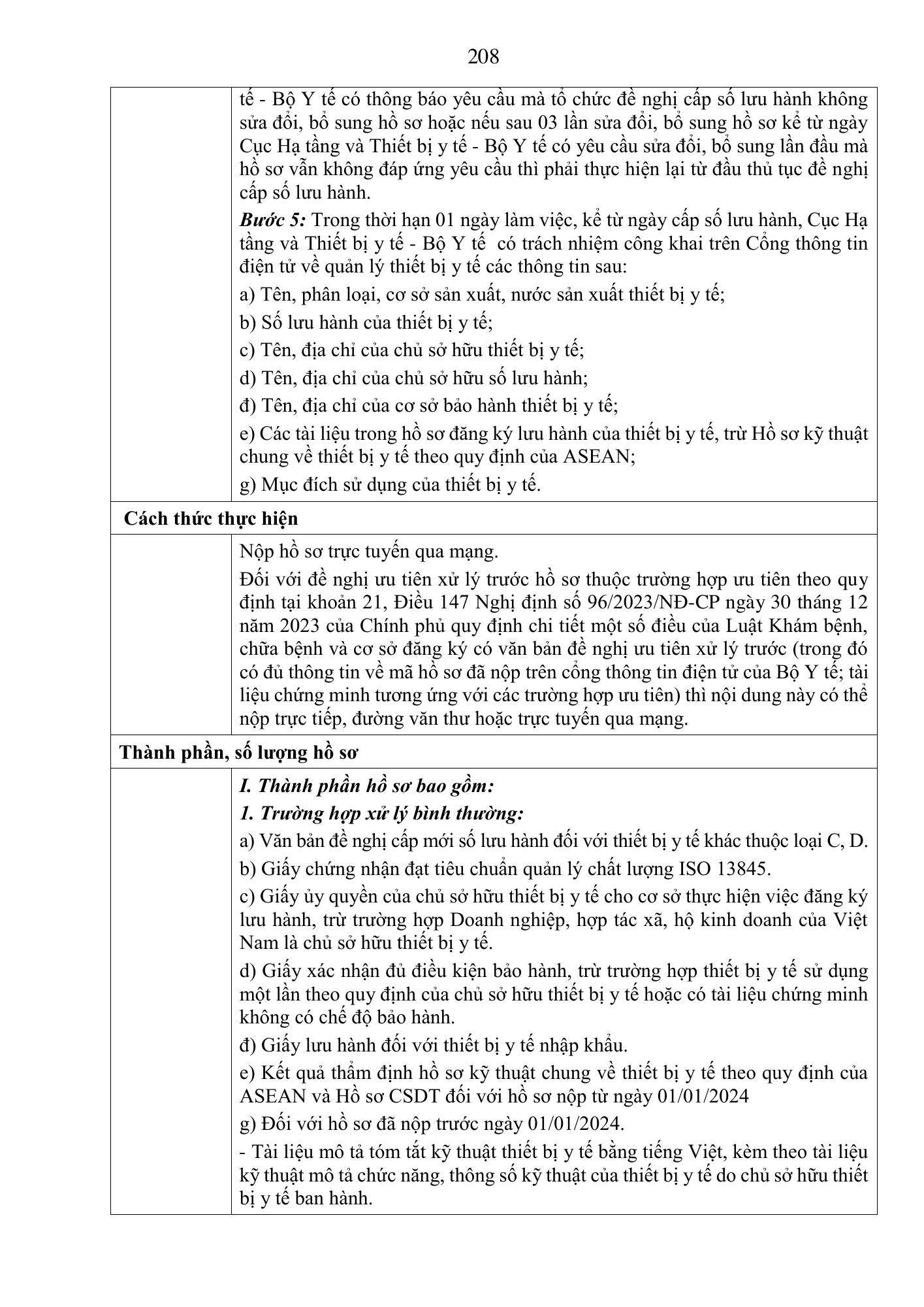 Quyết định 3618/QĐ-BYT — original official PDF physical page 208; complete source layout, tables and image text retained