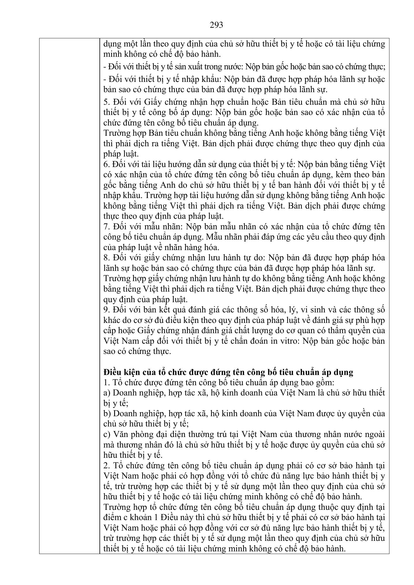 Quyết định 3618/QĐ-BYT — original official PDF physical page 293; complete source layout, tables and image text retained