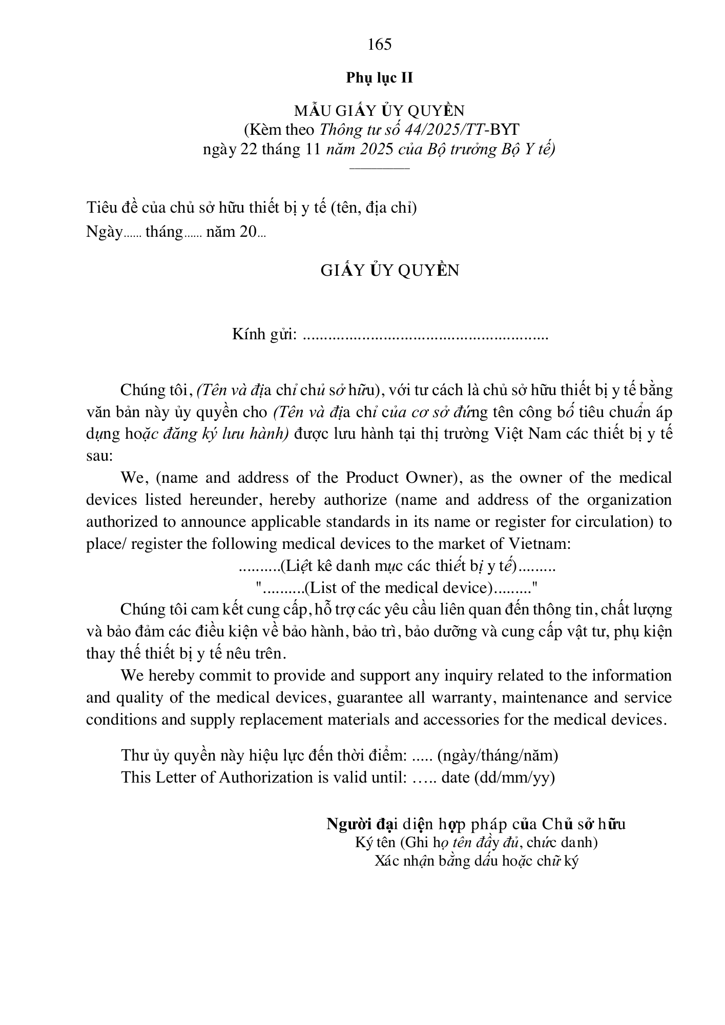 Quyết định 3618/QĐ-BYT — original official PDF physical page 165; complete source layout, tables and image text retained