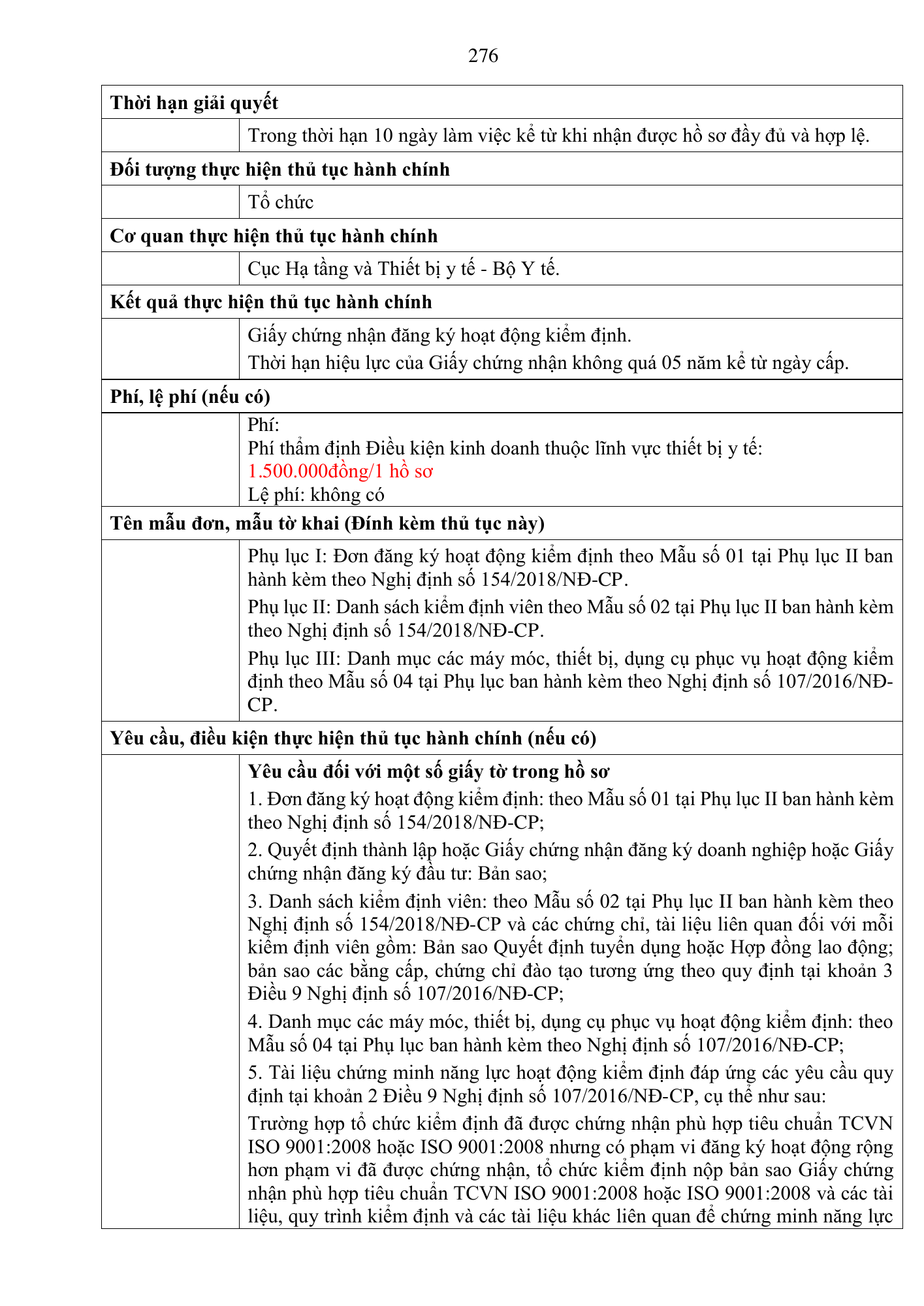 Quyết định 3618/QĐ-BYT — original official PDF physical page 276; complete source layout, tables and image text retained